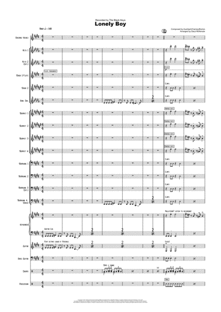 Lonely Boy (arr. Daryl McKenzie)