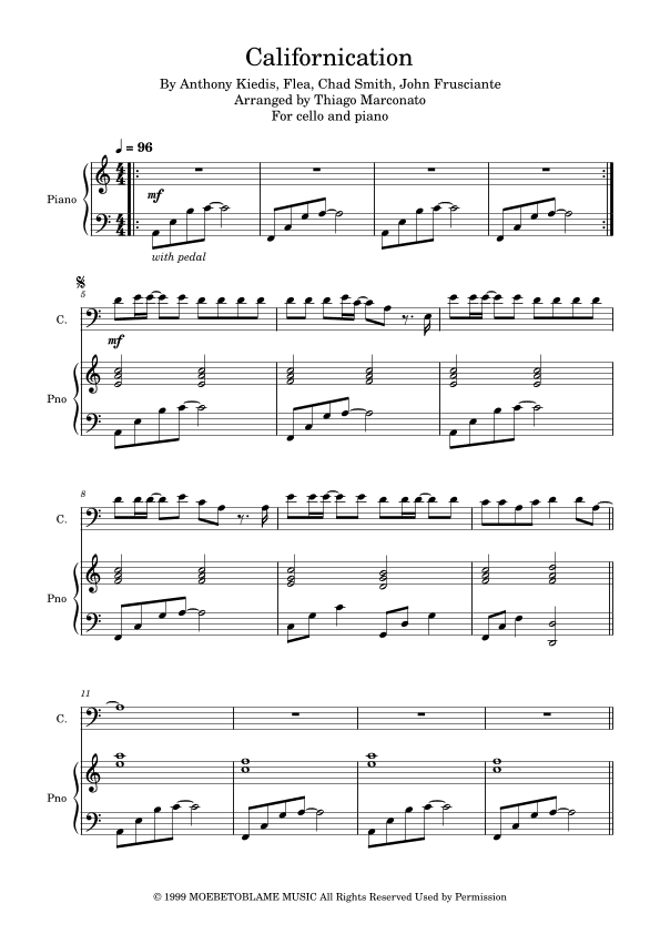Californication (arr. Thiago Marconato)