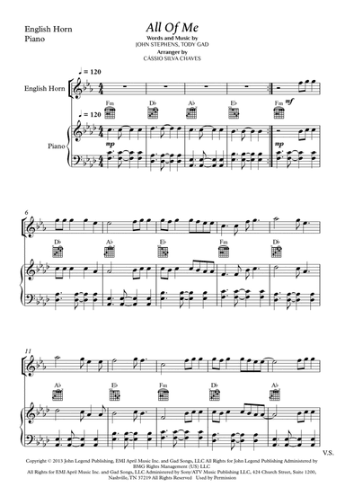 All Of Me (arr. Cássio Silva Chaves)