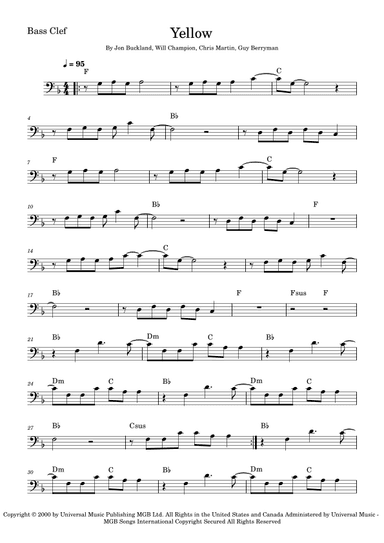 Yellow (arr. Fabio Eduardo de Oliveira)