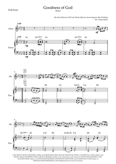 Goodness Of God (arr. Fabio Britto)