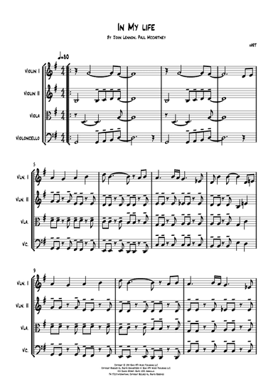 In My Life (arr. HART)