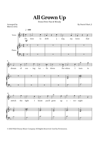 All Grown Up (arr. Márcio Silva)