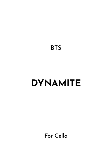 Dynamite (arr. Jireh J.)