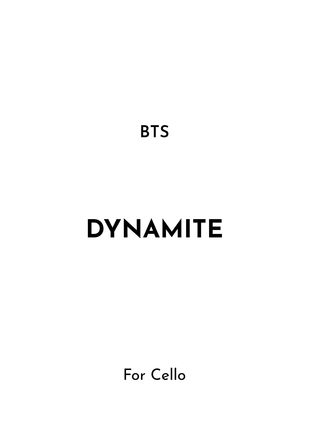 Dynamite (arr. Jireh J.)
