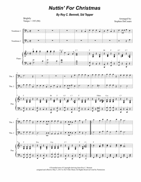 Nuttin' For Christmas (arr. Stephen DeCesare)