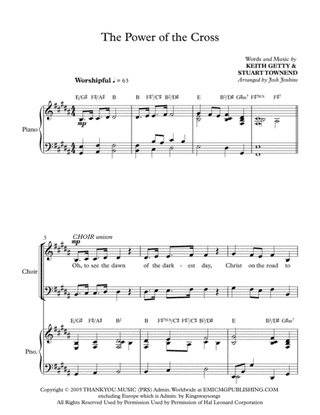 The Power Of The Cross (Oh To See The Dawn) (arr. Joshua Jenkins)