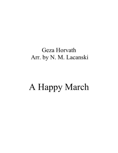 A Happy March (arr. Nick Lacanski)