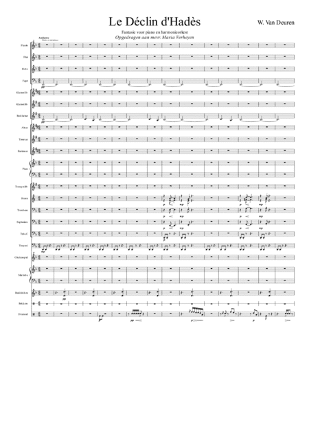 Le Déclin d'Hadès - Fantasy for piano and Harmony Orchestra
