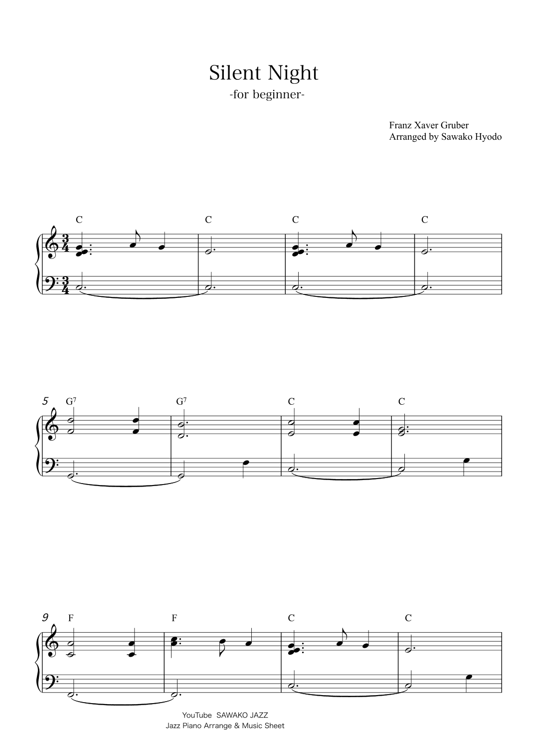 Silent Night(jazz piano) (arr. Sawako Hyodo)