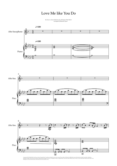 Love Me Like You Do (arr. Matthew pyeon)