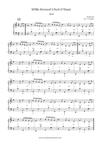 Willie Brewed A Peck O' Maut (arr. Julia Gordon)