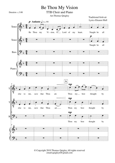 Be Thou My Vision (arr. Thomas Quigley)