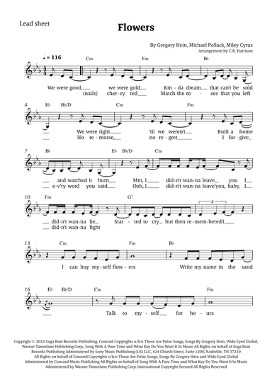 Flowers (arr. C. B. Harrison)
