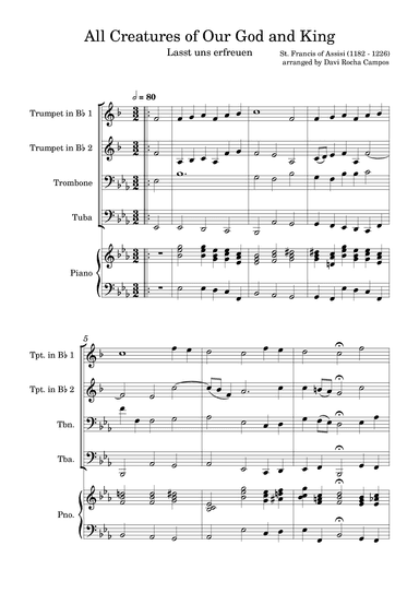 All Creatures of Our God and King (arr. Davi Rocha Campos)