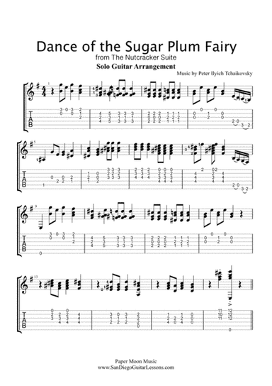 Dance of the Sugar Plum Fairy - Solo Fingerstyle Guitar (arr. Scot Taber)