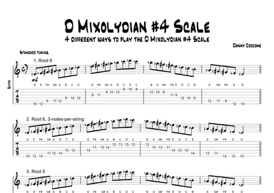 D Mixolydian #4 Scale (4 Ways to Play)