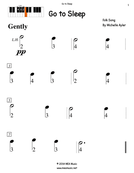 Go to Sleep (arr. Michelle Ayler)
