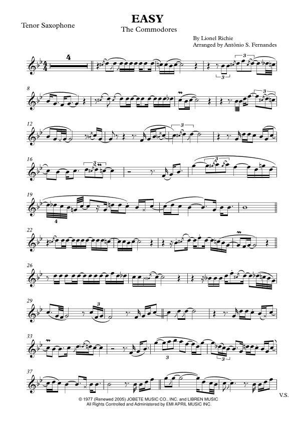 Easy (arr. Antônio S. Fernandes)