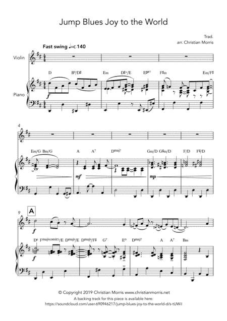 Jump Blues Joy to the World (arr. Hoopla Sheet Music)