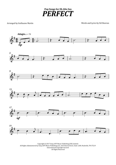 Perfect (arr. Guillaume Martin)