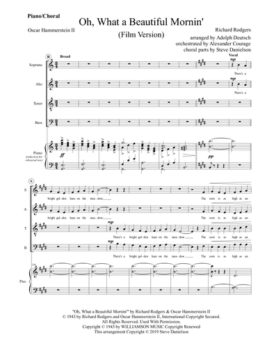 Oh, What A Beautiful Mornin' (arr. Steve Danielson)