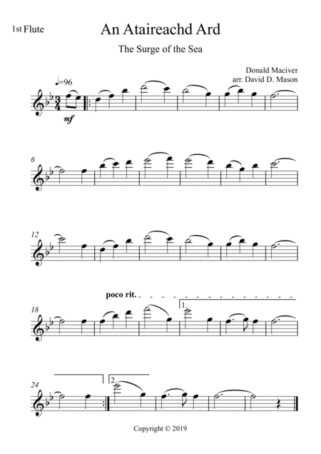 An Ataireachd Ard (arr. David D. Mason)