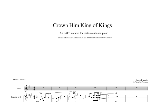 Crown Him King Of Kings (arr. Forsyth Publishing)