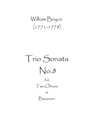 Trio Sonata No.8 (arr. Spence Bundy)