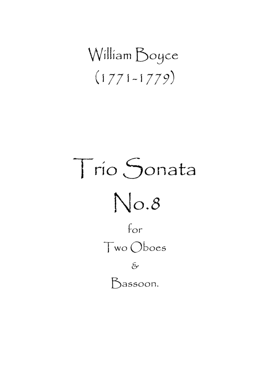 Trio Sonata No.8 (arr. Spence Bundy)