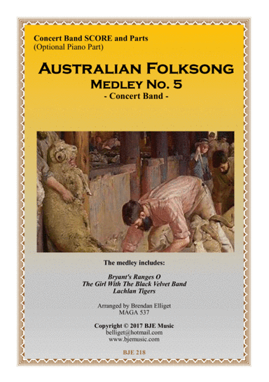 Australian Folksong Medley No. 5 - Concert Band (arr. Brendan Elliget)