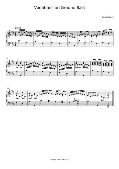 Variations on Ground Bass (piano)