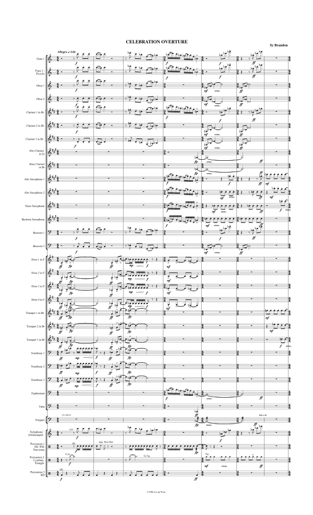 Celebration Overture for Band