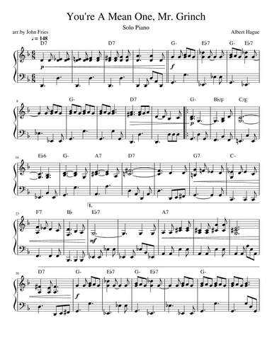 You're A Mean One, Mr. Grinch (arr. John Fries)