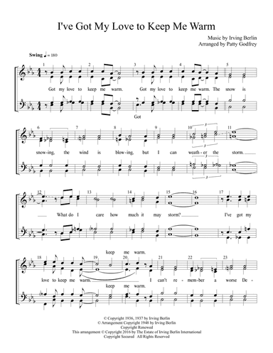 I've Got My Love To Keep Me Warm (arr. Patty Godfrey)