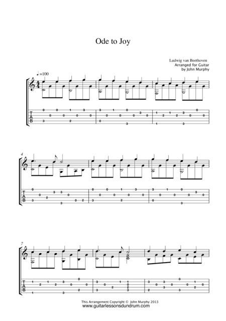 Ode To Joy (arr. John Murphy)