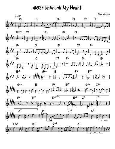 Unbreak My Heart (arr. John Fries)