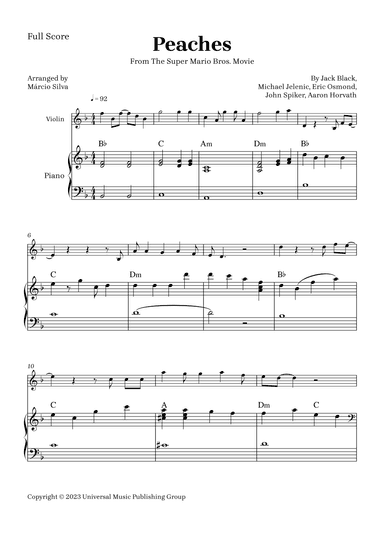 Peaches (arr. Márcio Silva)