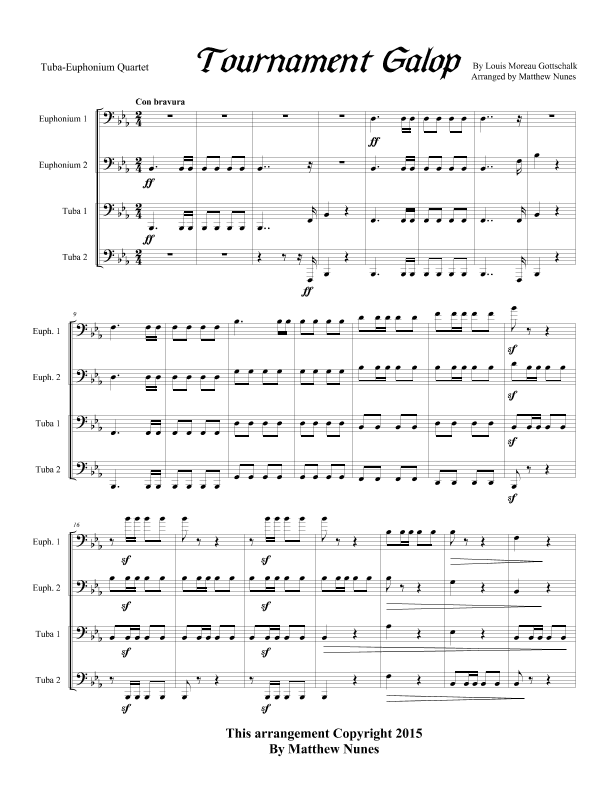 Tournament Galop (arr. Matthew Nunes)