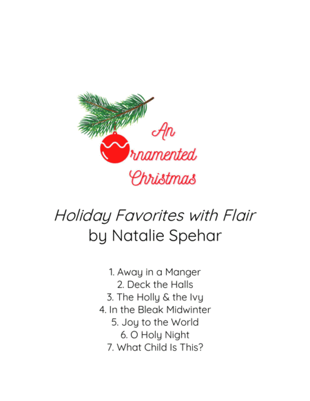 An Ornamented Christmas (for Solo Viola) - Holiday Favorites with Flair (arr. Natalie Spehar)