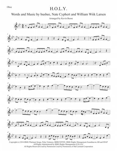 H.O.L.Y. (arr. Kevin Busse)