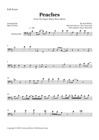 Peaches (arr. Márcio Silva)