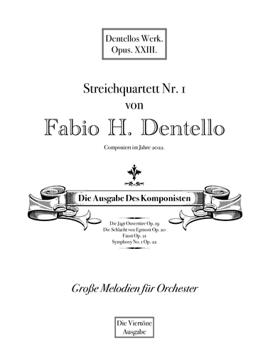 String Quartet Nº 1 Op. 23