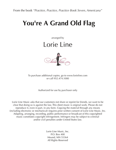 You're A Grand Old Flag (arr. Lorie Line)