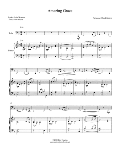 Tuba - "Amazing Grace" Theme and Variations (arr. Dan Cutchen)