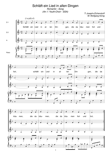 Schläft ein Lied in allen Dingen