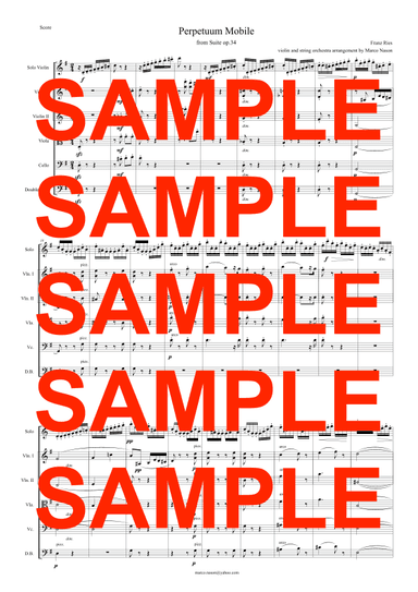 Perpetuum Mobile from Suite op.34 (arr. Marco Nason)