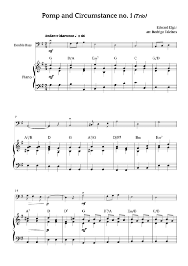 Pomp and Circumstance no. 1 (Trio) (arr. Rodrigo Faleiros)