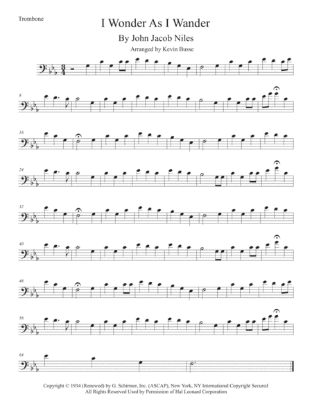 I Wonder As I Wander (arr. Kevin Busse)