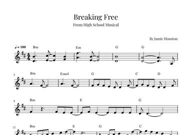 Breaking Free (arr. Roger da Luz)